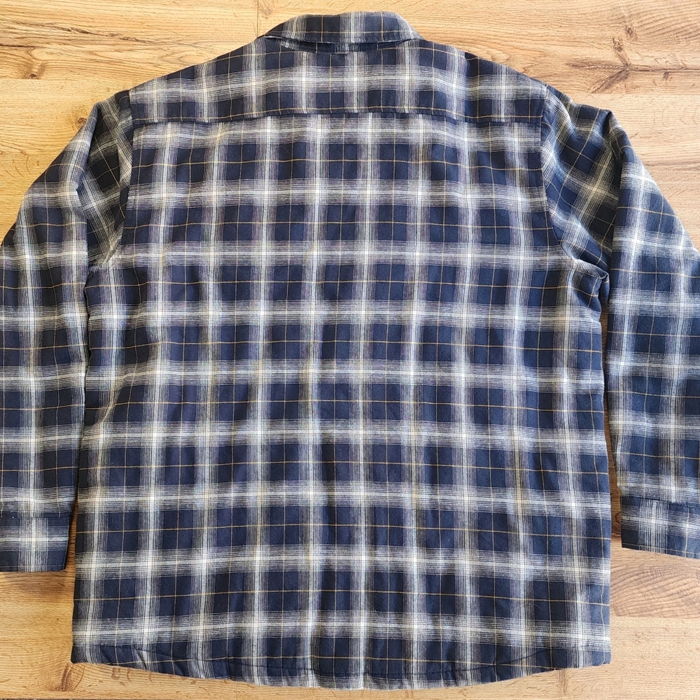 Rugged Elements Utility Jacket Men Size XL Plaid Camping Cotton Blend - Picture 15 of 16